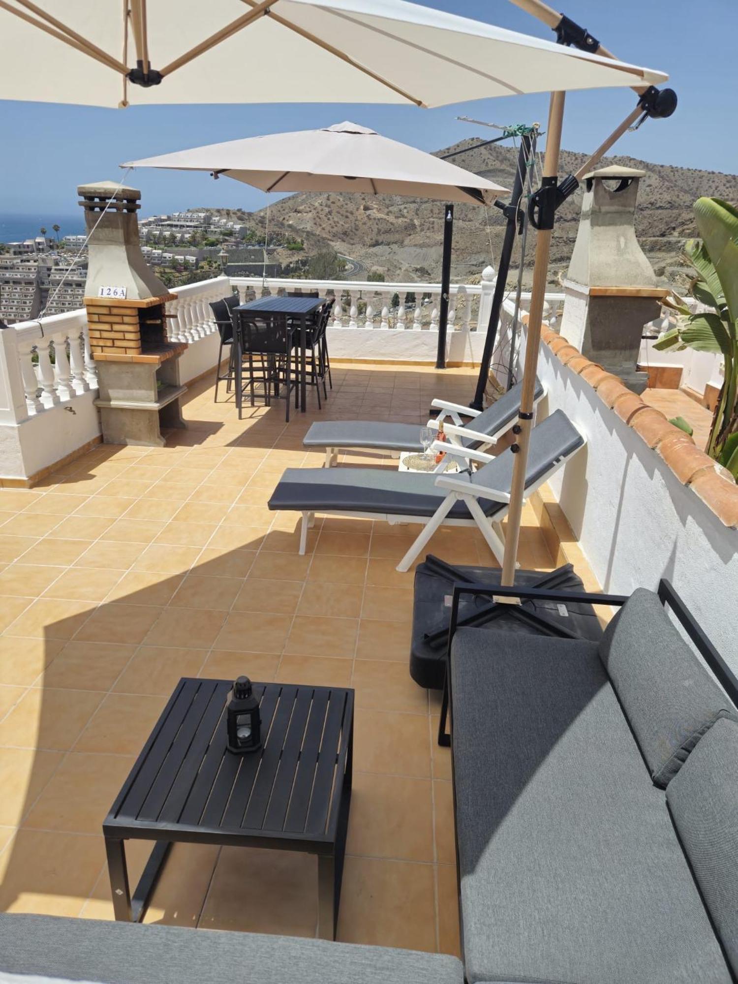 Апартаменты Ocean View Sunset Terrace - Near Anfi Del Mar Los Caideros Экстерьер фото
